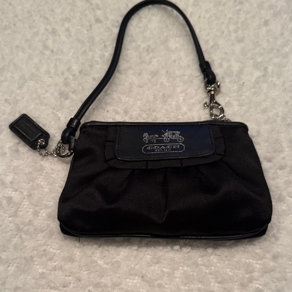 Coach Black Wristlet Clutch